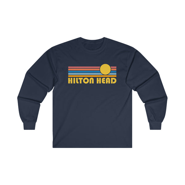 Hilton Head, South Carolina Long Sleeve Shirt - Retro Unisex Shirt