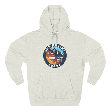 Buy oatmeal-heather Premium Sun Valley, Idaho Ski Lift Hoodie
