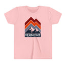 Vermont Youth Shirt - Retro Mountain Vermont Kid's T-Shirt-3