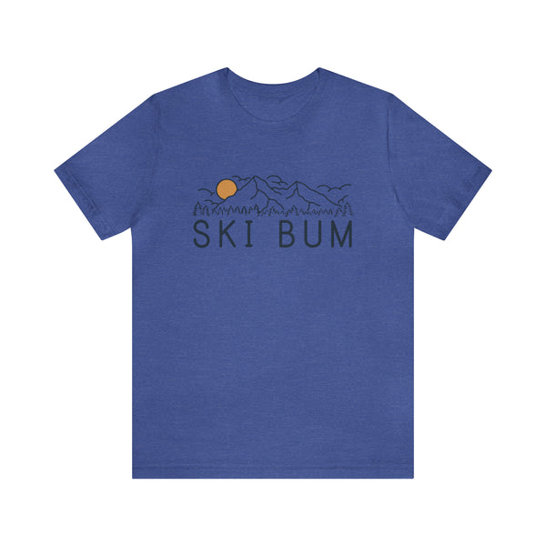 Ski Bum T-Shirt - Retro Unisex Ski Bum Shirt