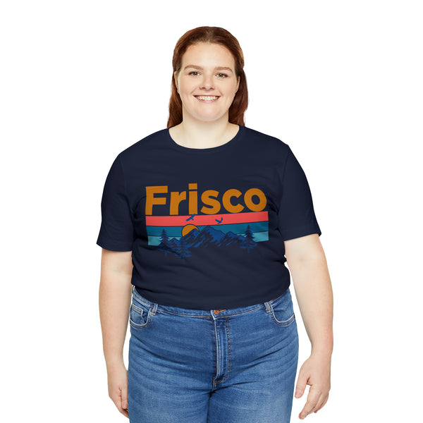 Frisco, Colorado Shirt - Mountain Sunset Unisex Frisco T-Shirt