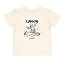 Ludlow, Vermont Yeti Snowboard Toddler Tee-1