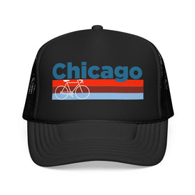 Chicago, Illinois Trucker Hat - Foam Chicago Bike Cap - 0