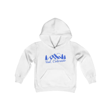 Buy white Retro Vail, Colorado Youth Hoodie - Mountain Vail, Colorado Kids Sweatshirt, Cute Vail, Colorado Children's Pullover
