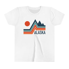 Alaska Youth Shirt - Retro Mountain Alaska Kid's T-Shirt