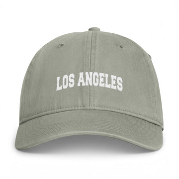 Buy sandstone Los Angeles, California Washed Baseball Cap - Vintage Coastal Comfort Colors