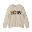Cincinnati, Ohio CIN Retro Stripe Sweatshirt-2