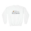 Bozeman, Montana Youth Sweatshirt - Unisex Kid's Bozeman Crewneck Sweatshirt