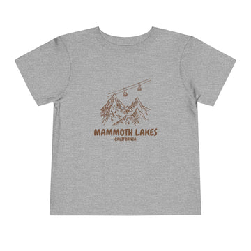 Buy athletic-heather Mammoth Lakes, California Toddler T-Shirt — Vintage Gondola Ski Mountain Tee