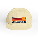 Los Angeles, California retro sunset Surf Cap | vintage striped sun state hat-10