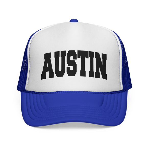 Austin, Texas Collegiate Style Trucker Hat