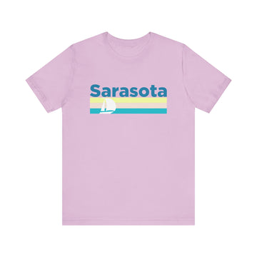 Buy lilac Sarasota, Florida T Shirt - Sailboat Graphic Tee