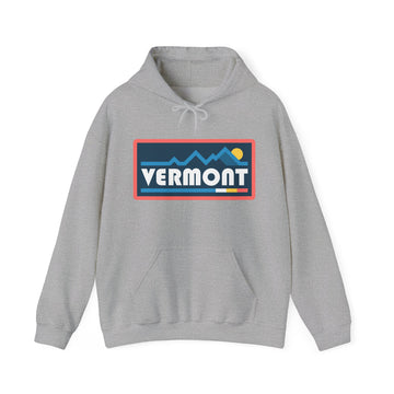 Buy sport-grey Vermont Hoodie - Sun Unisex Vermont Hoodie Graphic Sweatshirt