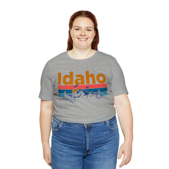 Idaho T-Shirt - Mountain Sunset Unisex Idaho Shirt