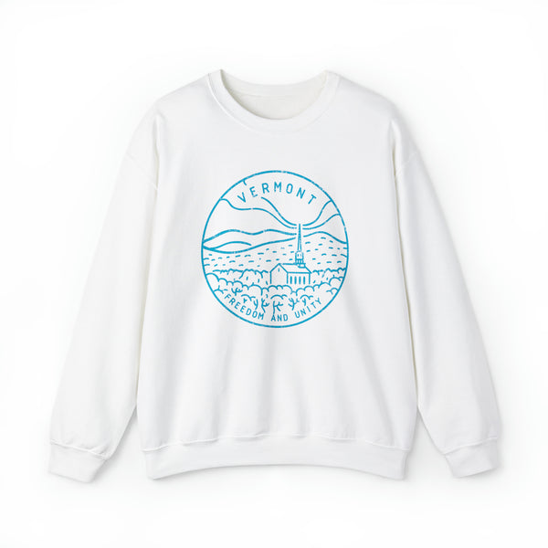 Vermont Sweatshirt - Unisex Distressed Vermont Sweatshirt