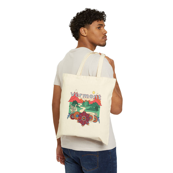 Vermont Cotton Canvas Tote Bag - 15" x 16"