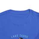 Lake Tahoe, California Toddler Skiing Snowman Graphic Tee - Kids Lake Tahoe T-Shirt-14