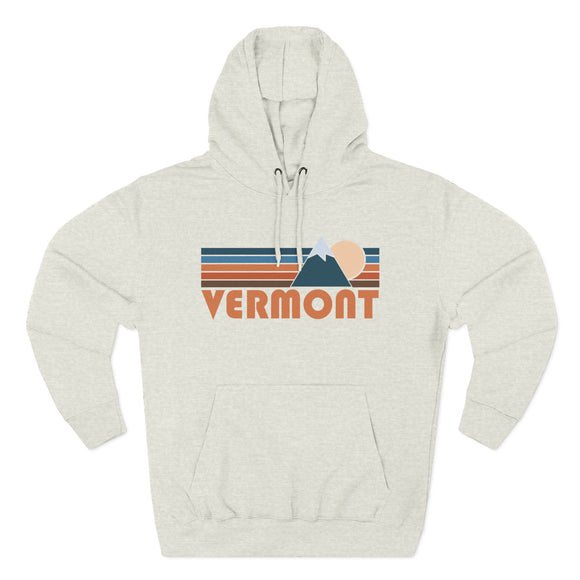 Vermont Hoodie - Retro Mountain Unisex Sweatshirt