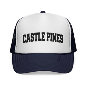 Buy dark-navy Castle Pine, Colorado Collegiate Style Trucker Hat