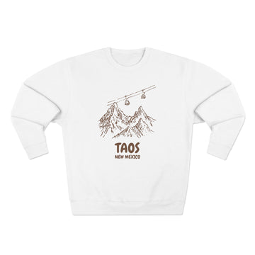 Premium Taos, New Mexico Gondola Ski Mountain Sweatshirt - 0