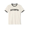 East Hampton, New York Cotton Ringer Graphic Tee - Unisex East Hampton T Shirt, Vintage Style Tee, Men's/Women's Tee