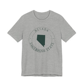 Buy athletic-heather Nevada T-Shirt — State Graphic Tee