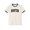 Boston, Massachusetts Cotton Ringer Graphic Tee - Unisex Boston T Shirt, Vintage Style Tee, Men's/Women's Tee
