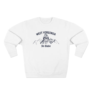 Premium West Virginia Ski Babe Sweatshirt - 0