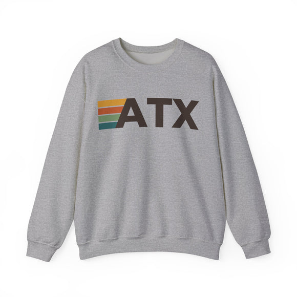 Austin, Texas ATX Retro Stripe Sweatshirt