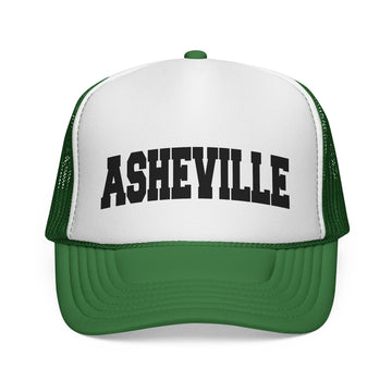 Buy green Asheville, North Carolina Collegiate Style Trucker Hat