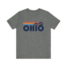 Ohio T Shirt - Retro Jetski PWC Graphic Ohio Tee