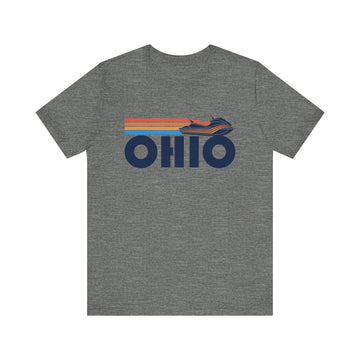 Ohio T Shirt - Retro Jetski PWC Graphic Ohio Tee