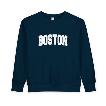 Buy navy Boston, Massachusetts Toddler Sweatshirt - Boston Toddler Crewneck Sweatshirt