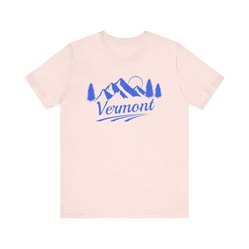 Buy soft-pink Vermont T-Shirt - Retro Mountain Unisex Vermont Shirt