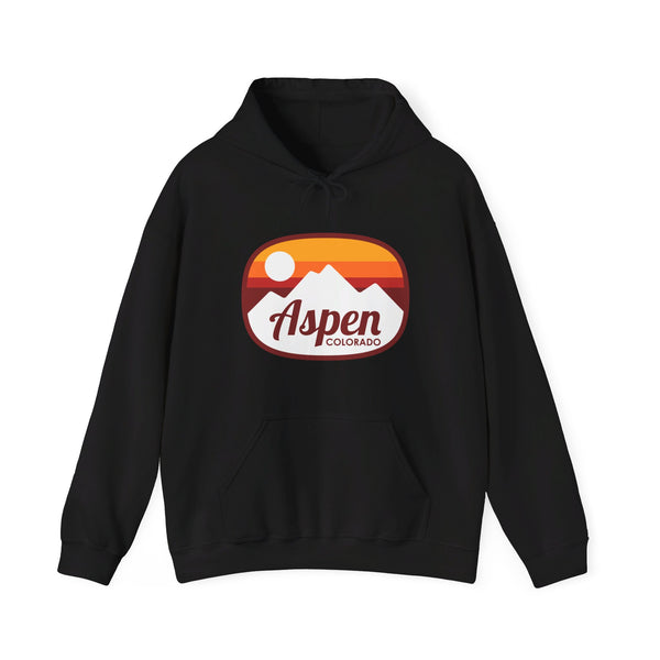 Aspen, Colorado Hoodie - Retro Ombre Unisex Aspen Hoodie Sweatshirt