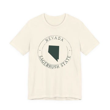 Buy natural Nevada T-Shirt — State Graphic Tee