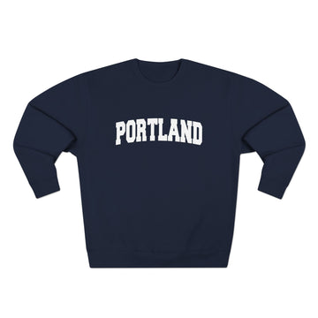 Buy navy Premium Portland, Oregon Retro Graphic Sweatshirt