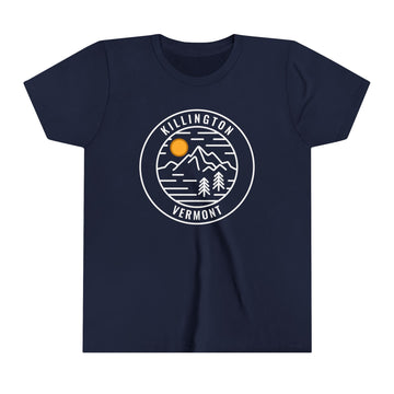 Buy navy Killington, Vermont Youth Shirt - Retro Mountain Killington Kid's T-Shirt