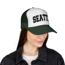 Seattle, Washington Collegiate Style Trucker Hat-19