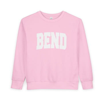 Buy pink Bend, Oregon Toddler Sweatshirt - Bend Toddler Crewneck Sweatshirt
