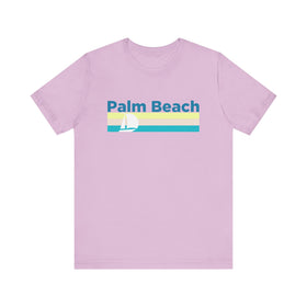 Buy lilac Palm Beach T Shirt - Sailboat Graphic Palm Beach Tee
