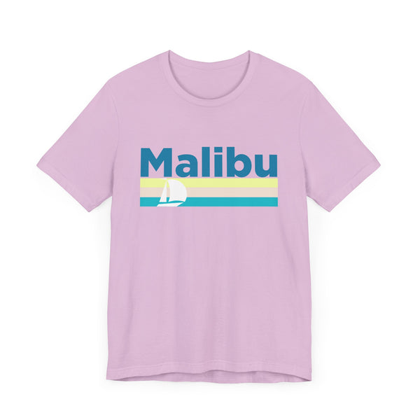 Malibu, California T Shirt - Sailboat Graphic Tee