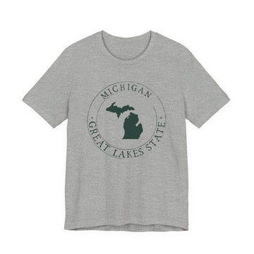 Buy athletic-heather Michigan T-Shirt — State Graphic Tee
