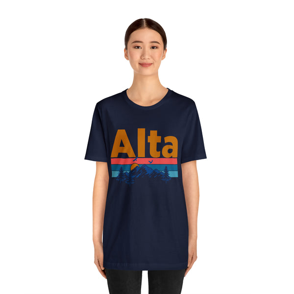 Alta, Utah Shirt - Mountain Sunset Unisex Alta T-Shirt