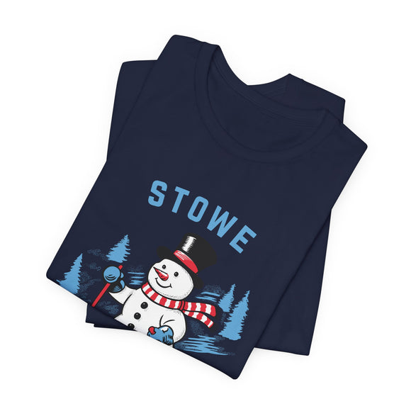 Stowe, Vermont T Shirt - Ski Snowman Graphic Tee