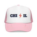 Chicago, Illinois Retro Trucker Hat - Lightning Foam Cap-3