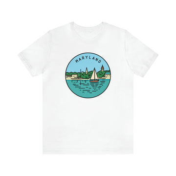 Buy white Maryland T-Shirt - Unisex Maryland Shirt