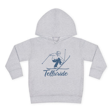 Telluride, Colorado Toddler Hoodie - Unisex Telluride Vintage Skiing Sweatshirt - 0