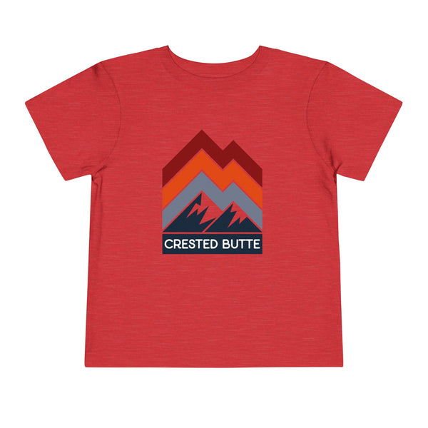 Crested Butte, Colorado Toddler T-Shirt - Retro Palm Tree Toddler Crested Butte Shirt