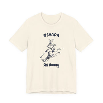 Nevada Ski Bunny T‑Shirt — Retro Skiing Graphic Tee